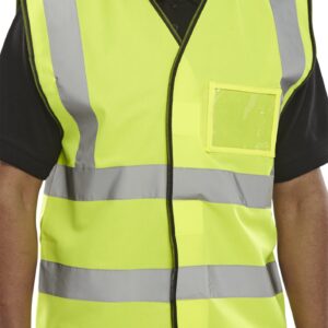 Beeswift Hi Viz Id Vest En20471 Saturn Yellow S