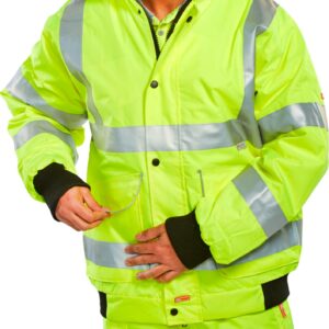 Beeswift Super Bomber Jacket Saturn Yellow 3XL