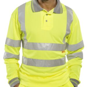 Beeswift Polo Shirt Long Sleeved Saturn Yellow S