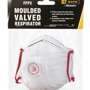 Beeswift B-Safe FFP2V Moulded Valved Respirator 5 Pack