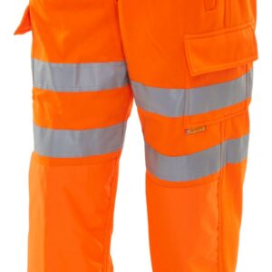 Beeswift Hi Viz Jogging Bottoms Orange S