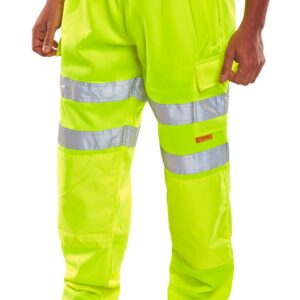 Beeswift Hi Viz Jogging Bottoms Saturn Yellow 4XL
