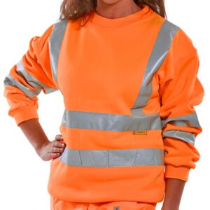 Beeswift Hi-Visibility Sweatshirt Orange M