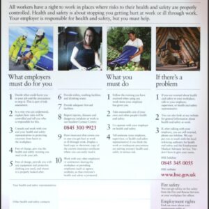 Beeswift B-Safe Health and Safety Law Poster PVC