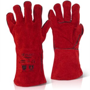 Beeswift Red Welders Gauntlet 14”  (Box of 10)