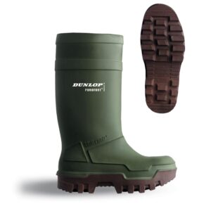 Dunlop Purofort Thermo+ Full Safety Wellington Green 11