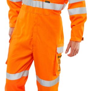 Beeswift Orange Arc Compliant Ris Coverall Orange 36T