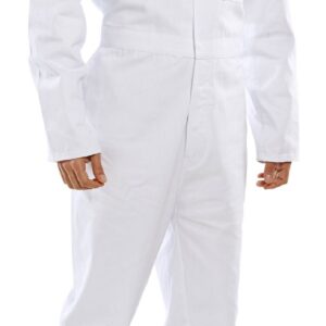 Beeswift Cotton Drill Boilersuit White 44
