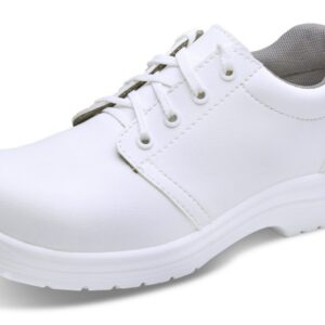 Beeswift Micro-Fibre Tie Shoe S2 White 05
