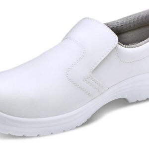 Beeswift Micro-Fibre Slip On Shoe S2 White 07
