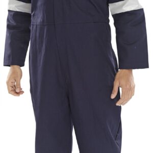 Beeswift Fire Retardant Nordic Design Boilersuit Navy Blue 42