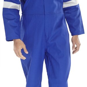 Beeswift Fire Retardant Nordic Design Boilersuit Royal Blue 52