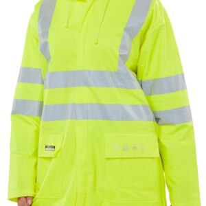 Beeswift Fire Retardant Anti-Static Jacket Saturn Yellow 3XL