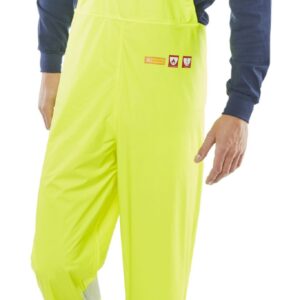 Beeswift Fire Retardant Anti-Static Bib Saturn Yellow 2XL