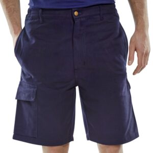 Beeswift Cargo Pocket Shorts Navy Blue 40