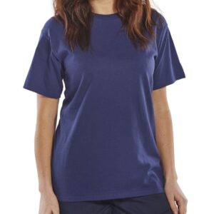 Beeswift Heavy Weight Tee Shirt Navy Blue XL
