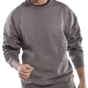 Beeswift Polycotton Sweatshirt Grey S