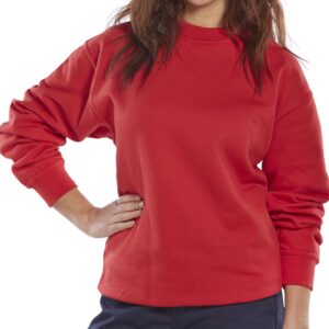 Beeswift Polycotton Sweatshirt Red M