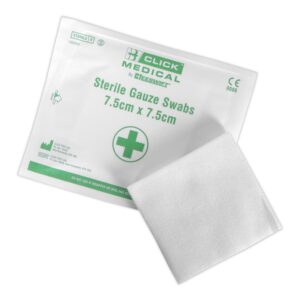 Click Medical Sterile Gauze Swabs 7.5 cm Pack Of 5