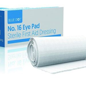 Click Medical Blue Dot Boxed Eye Pad and Bandage No 16