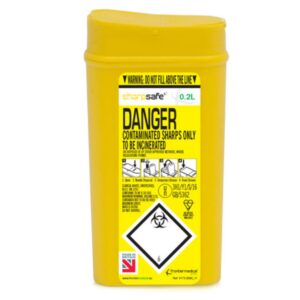 Sharpsafe Sharps Bin 0.2Ltr