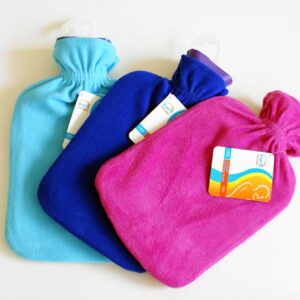 Click Medical Sure Thermal Hot Water Bottle With Fleece Cover Assorted (Pack of 6)