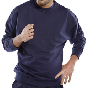 Beeswift Premium Sweat Shirt Navy Blue XL