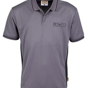 JCB Trade Grey/Black Polo L