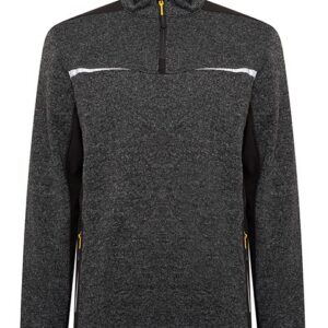 JCB Trade Elmhurst II Grey Quarter Zip Knitted Jumper M