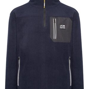JCB Trade Heavyweight 1/4 Zip Navy Tech Fleece M