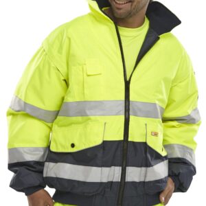 Beeswift Europa Bomber Jacket Saturn Yellow / Navy XL
