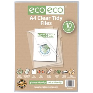 Eco Eco A4 50% Recycled Bag Tidy Files - Pack of 10