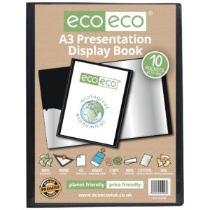Eco Eco A3 50% Recycled 10 Pocket Presentation Display Book - Single