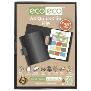 Eco Eco A4 95% Recycled Quick Clip File - Single