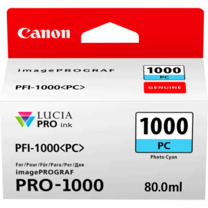 Canon 0550C001 PFI-1000PC Photo Cyan Ink Tank