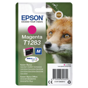 OEM Epson C13T12834012 (T1283) Ink Cartridge Magenta 140 Pages 3.5ml