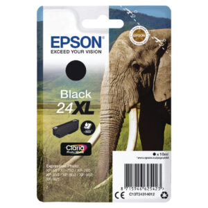 Epson C13T24314012 (24) Ink Cartridge Black High Capacity 500 Pages 10ml