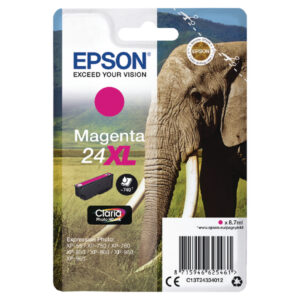 Epson C13T24334012 (24XL) Ink Cartridge Magenta High Capacity 500 Pages 8.7ml