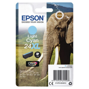 Epson C13T24354012 (24XL) Ink Cartridge Bright Cyan High Capacity 500 Pages 9.8ml