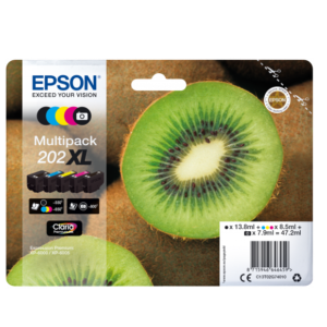 OEM Epson 202XL (T02G74010) Original Claria Premium High Capacity Multipack (Kiwi)