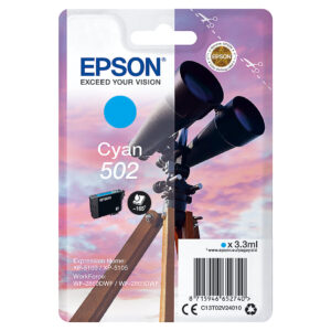 OEM Epson C13T02V24010 (502) Ink Cartridge Cyan 160 Pages 3.3ml