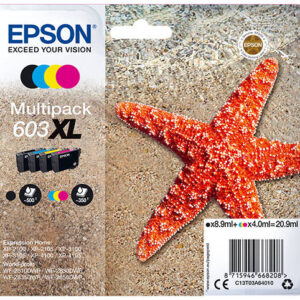 OEM Epson 603XL 4 Colour Original Ink Cartridge Multipack T03A64010