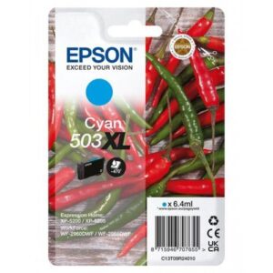 OEM Epson C13T09R24010 503XL Ink Cartridge Cyan High Capacity 470 Pages 6.4ml