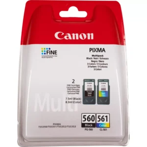 OEM Canon PG-560/CL-561 Original Multipack Ink Cartridges & Photo Paper (3713C008)