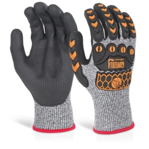 Beeswift Glovezilla Nitrile Palm Coated Glove Grey M (Pair)