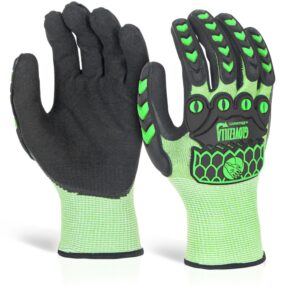 Beeswift Glovezilla Foam Nitrile Coated Glove Green M (Pair)