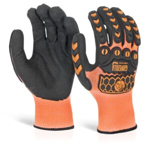 Beeswift Glovezilla Foam Nitrile Coated Glove Orange XL (Pair)