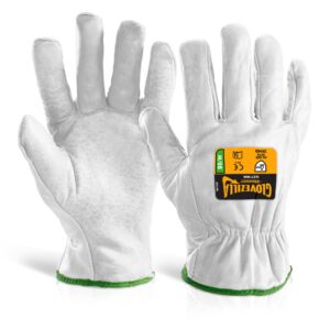 Beeswift Glovezilla Cut Resistant Drivers Glove White L (Pair)