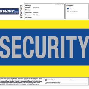 Beeswift Heat Seal Security Badge Large