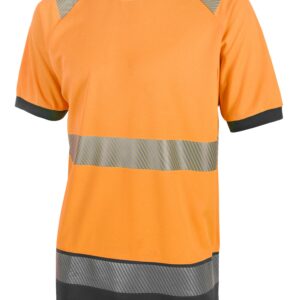 Beeswift High Visibility  Two Tone Short Sleeve T Shirt Orange / Black M